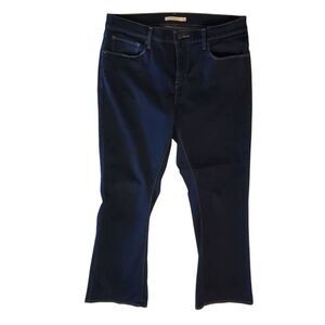 Levi’s Women’s Curvy Boot Cut Jeans Size 33 Dark Wash Stretch Denim